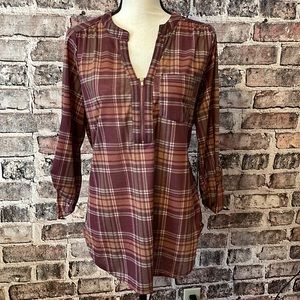 Always Indigo Top, 3/4 length sleeves